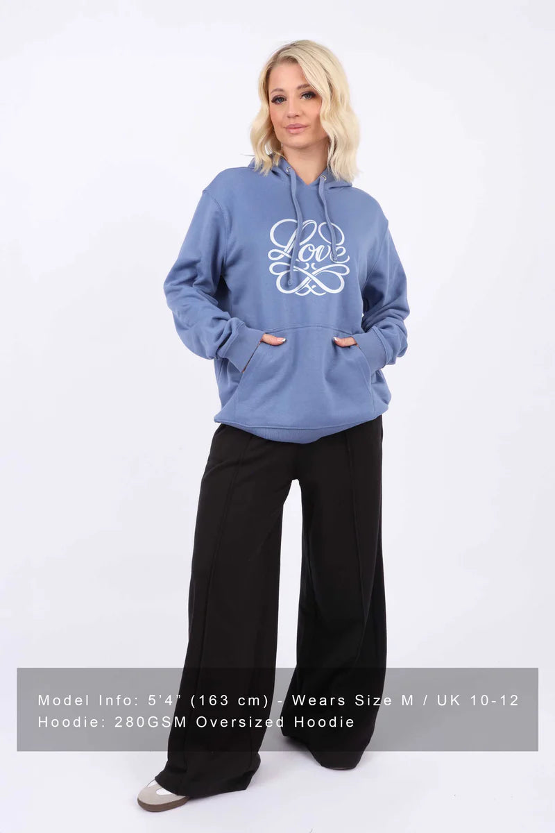 Love Hoodie - Vintage Blue