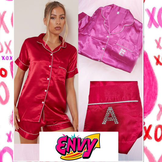 Short Satin Pyjamas PLAIN